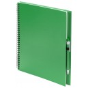 "Tecnar" jegyzetfüzet , zöld