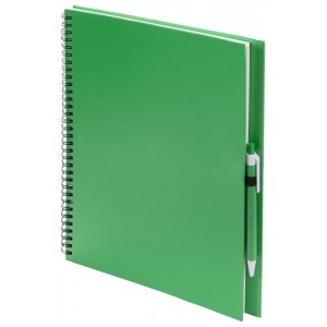 "Tecnar" jegyzetfüzet , zöld