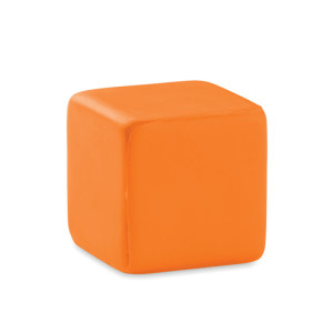Kocka alakú  stresszoldó, narancssárga