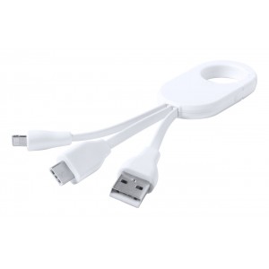 "Mirlox" USB töltő , fehér