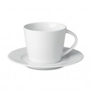 PARIS Cappuccino csésze és csészealj, fehér