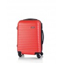 Rumax gurulós bőrönd , piros