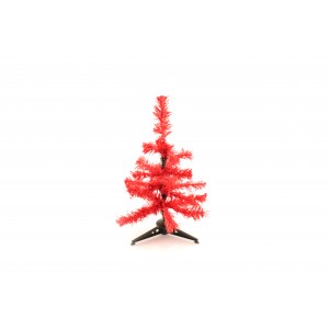 Pines karácsonyfa , piros
