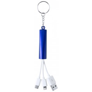 Zaref USB töltős kulcstartó , kék