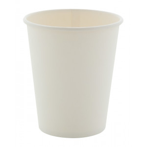 Papcap M papír pohár, 240 ml , fehér