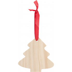 Fenyőfa alakú karácsonyfadísz, fa, barna