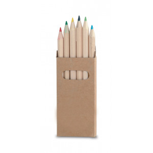 Girls színes ceruzakészlet , barna