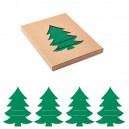 Karácsonyfa alakú evőeszköztartó, zöld