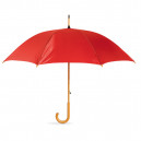 automata esernyő fa markolattal, piros