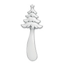Karácsonyfa alakú sajtkés, ezüst