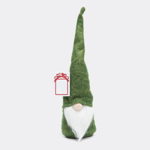  Karácsonyi manó kalappal, zöld