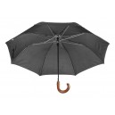 "Stansed" összecsukható fanyelű esernyő , Fekete