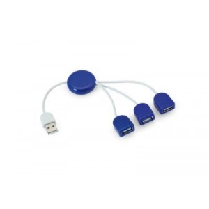 "POD" USB elosztó , kék