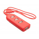 "Ohm" USB elosztó , piros