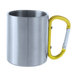 Cadisha rozsdamentes acél bögre 200ml , sárga Cadisha rozsdamentes acél bögre 200ml , sárga