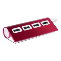 Wudge USB elosztó, piros Wudge USB elosztó, piros