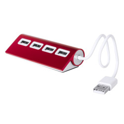 Wudge USB elosztó, piros Wudge USB elosztó, piros
