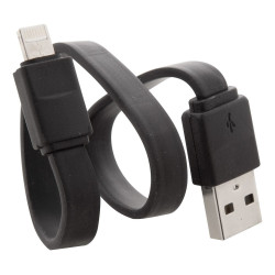 "Stash" USB töltőkábel , fekete