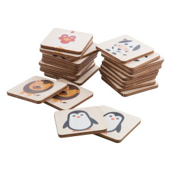 Fa  memóriajáték 8 féle mintával