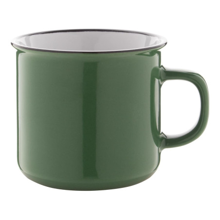 Woodstock vintage bögre 300ml ,zöld