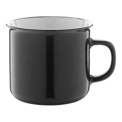 Woodstock vintage bögre 300ml ,fekete