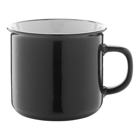 Woodstock vintage bögre 300ml ,fekete