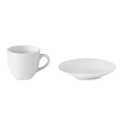 80 ml porcelán eszpresszó csésze csészealjjal | Reklámajándék