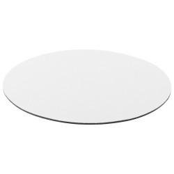 Kör alakú szublimációs egérpad, fehér