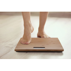 BooFit bambusz fürdőszobai mérleg , natúr BooFit bambusz fürdőszobai mérleg , natúr