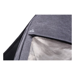 Keith hátizsák RFID védelemmel, laptoptartó 15" rekesszel , USB csatlakozóval, szürke