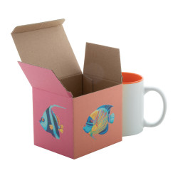CreaBox Mug A egyedi bögretartó doboz , fehér CreaBox Mug A egyedi bögretartó doboz , fehér