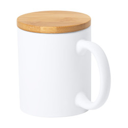 Borgen kerámia bögre 370 ml bambusz fedéllel | Promotion Studio