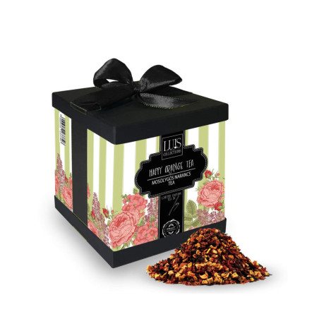 Mosolygós narancs tea díszdobozban