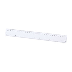 Clelin 30cm antibakteriális vonalzó , fehér