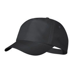 Maddux RPET 5 paneles baseball sapka , fekete Maddux RPET 5 paneles baseball sapka , fekete