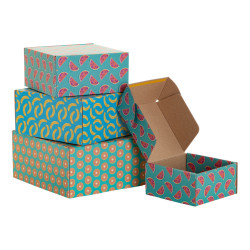 Egyedileg emblémázható postai ajándékdoboz  L