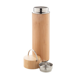 Bomboo bambusz termosz 450 ml | Duplafalú rozsdamentes acél