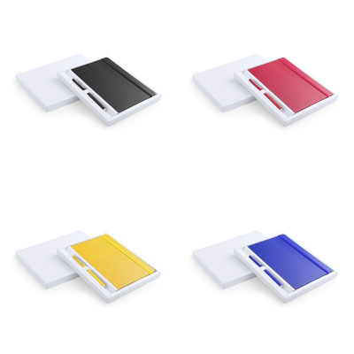 Setpuk sima lapos jegyzetfüzet és toll szett