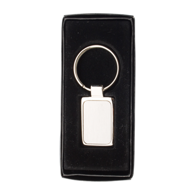 "Rectangle" kulcstartó, ezüst