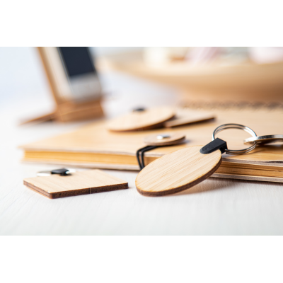 Bambry bambusz kulcstartó , Ovális