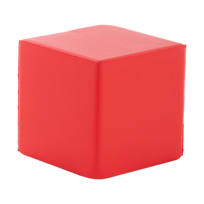 Cubix Kocka alakú  stresszoldó, piros
