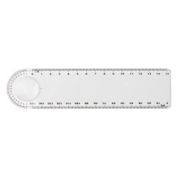 "Linear 15cm vonalzó nagyítóval , átlátszó "Linear 15cm vonalzó nagyítóval , átlátszó