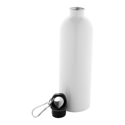 Pressuto XL újrahasznosított rozsdamentes acél kulacs 750ml, fehér Pressuto XL újrahasznosított rozsdamentes acél kulacs 750ml, fehér