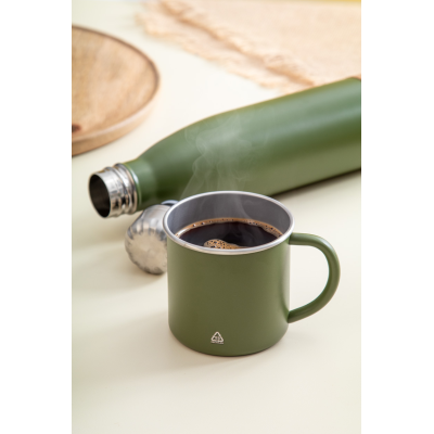 Hossa újrahasznosított rozsdamentes acél bögre 300ml, zöld Hossa újrahasznosított rozsdamentes acél bögre 300ml, zöld