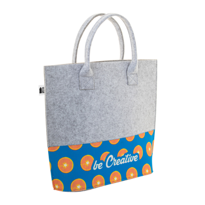 CreaFelt Shop C egyediesíthető RPET bevásárlótáska , fehér CreaFelt Shop C egyediesíthető RPET bevásárlótáska , fehér