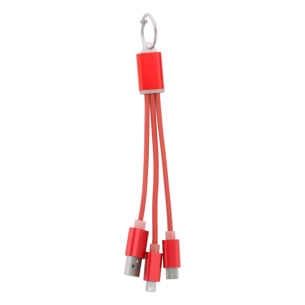 Scolt USB töltőkábel , piros