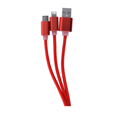 Scolt USB töltőkábel , piros