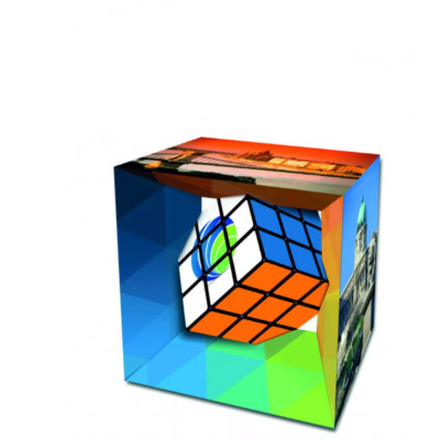 Rubik kocka egyedi nagy papírdobozban, 3x3x3, 57mm x 57mm Rubik kocka egyedi nagy papírdobozban, 3x3x3, 57mm x 57mm