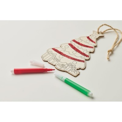 karácsonyfadísz 3 filctollal