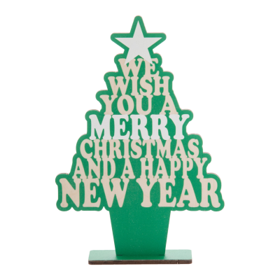 Karácsonyfa  formájú asztali dekoráció